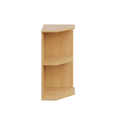 LZ 2 - 3 kancelářská skříň, rohová, pravá, 750x360x450, javor horský